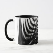 Palmenblatt - schwarz-weiß tasse (Links)