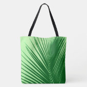 Palmenblatt - Smaragd und Limettengrün Tasche (Rückseite)