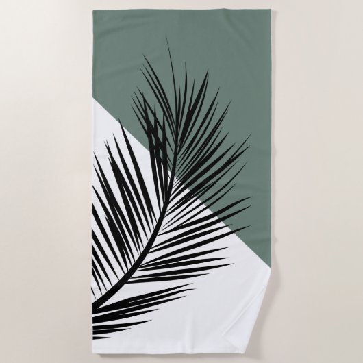 Palmenblatt Strandtuch (Vorderseite)