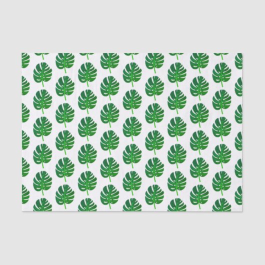 Palmenblatt Tropical Monstera Seidenpapier (Vorderseite)