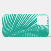 Palmenblatt - Türkis und Aqua Case-Mate iPhone Hülle (Rückseite (Horizontal))