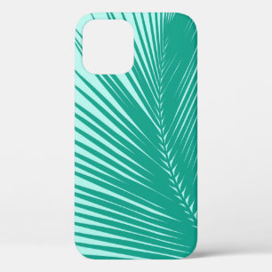 Palmenblatt - Türkis und Aquamarin iPhone 12 Pro Hülle
