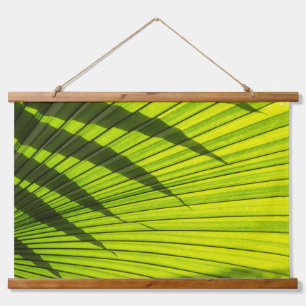 Palmenblatt Wandteppich Mit Holzrahmen