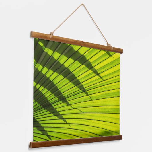 Palmenblatt Wandteppich Mit Holzrahmen (Gewinkelt)