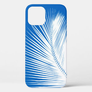 Palmenblatt - weiß auf Kobaltblau Case-Mate iPhone Hülle