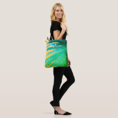 Palmenblattdesign mit personalisierter tropischer tasche (Am Model)