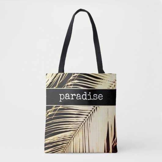 Palmenblattdesign mit personalisierter tropischer tasche (Vorderseite)