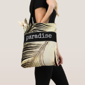 Palmenblattdesign mit personalisierter tropischer tasche (Von Nahem)