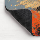 Palmenblätter – Abstrakte tropische Bewegung Mousepad (Ecke)
