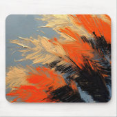 Palmenblätter – Abstrakte tropische Bewegung Mousepad (Vorne)