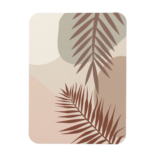 Palmenblätter, Boho abstrakte geometrische Kunst Magnet (Vertikal)