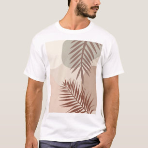 Palmenblätter, Boho abstrakte geometrische Kunst T-Shirt
