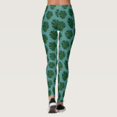 Palmenblätter-Leggings aus Monstera Leggings (Rückseite)