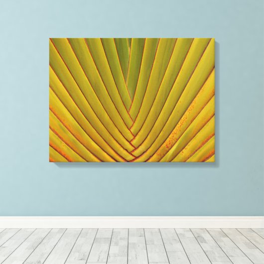 Palmenblätter Leinwanddruck (Insitu (Holzboden))