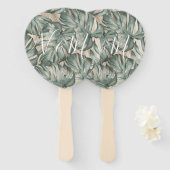 Palmenblätterfächer Fächer (Vorne und Hinten)