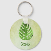 Palmenblättergrüner Schlüsselanhänger (Vorderseite)