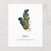 Palmenblätterlein Hochzeitstag Flyer (Hinten)