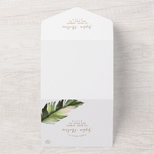 Palmenblätterpilz in einem all in one einladung (Außenbereich)