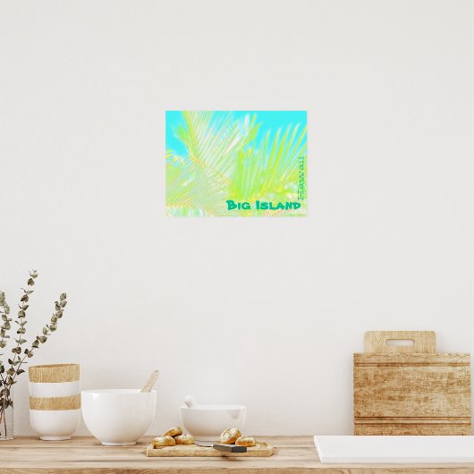 Palmenblätterplakat Poster (Küche)