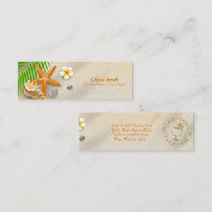 Palmenblättriger Starfish für den Reiseplaner Mini Visitenkarte