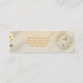 Palmenblättriger Starfish für den Reiseplaner Mini Visitenkarte (Rückseite)