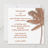 Palmeneinladung Einladung (Vorderseite)