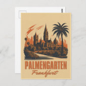 Palmengarten Postkarte (Vorne/Hinten)