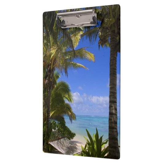 Palmengesäumter Strand Cook Inseln 2 Klemmbrett (Links)