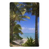 Palmengesäumter Strand Cook Inseln 2 Mini Klemmbrett (Rückseite)