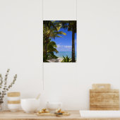 Palmengesäumter Strand Cook Inseln 2 Poster (Küche)