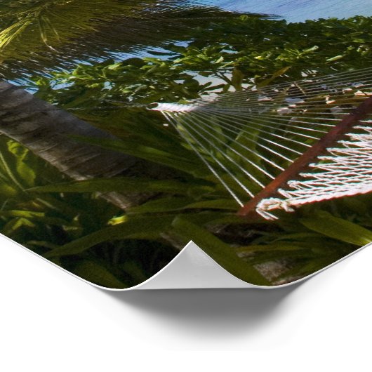 Palmengesäumter Strand Cook Inseln 2 Poster (Ecke)