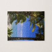 Palmengesäumter Strand Cook Inseln 2 Puzzle (Horizontal)