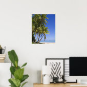 Palmengesäumter Strand Cook Inseln 3 Poster (Heimbüro)