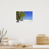Palmengesäumter Strand Cook Inseln 3 Poster (Küche)