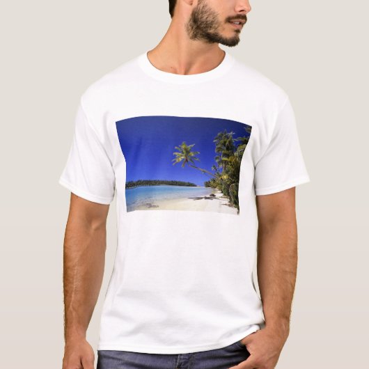 Palmengesäumter Strand Cook Inseln 5 T-Shirt (Vorderseite)