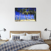Palmengesäumter Strand Cook Inseln 6 Leinwanddruck (Insitu (Schlafzimmer))