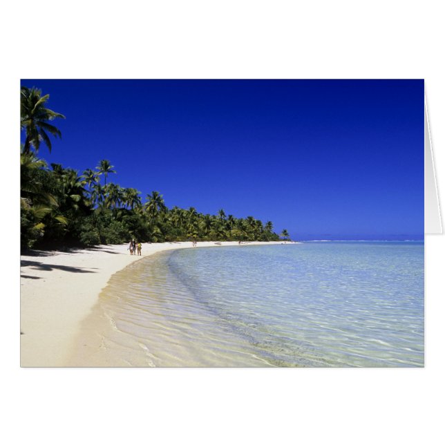 Palmengesäumter Strand Cook Inseln 8 (Vorderseite (Horizontal))