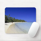 Palmengesäumter Strand Cook Inseln 8 Mousepad (Mit Mouse)