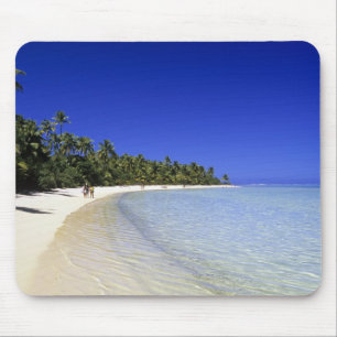 Palmengesäumter Strand Cook Inseln 8 Mousepad