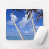 Palmengesäumter Strand Cook Inseln Mousepad (Mit Mouse)