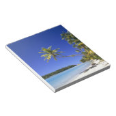 Palmengesäumter Strand Cook Islands Notizblock (angewinkelt)