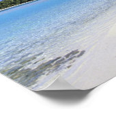 Palmengesäumter Strand Cook Islands Poster (Ecke)