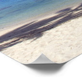 Palmengesäumter Strand Cook Islands Poster (Ecke)