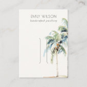 Palmenhain an der tropischen Küste Visitenkarte (Vorderseite)