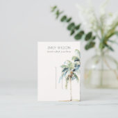 Palmenhain an der tropischen Küste Visitenkarte (Stehend Vorderseite)