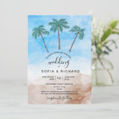 Palmenhain Einladung (Stehend Vorderseite)