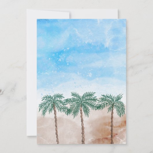 Palmenhain Einladung (Rückseite)