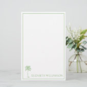 Palmenhain Personalisiert Briefpapier (Stehend Vorderseite)