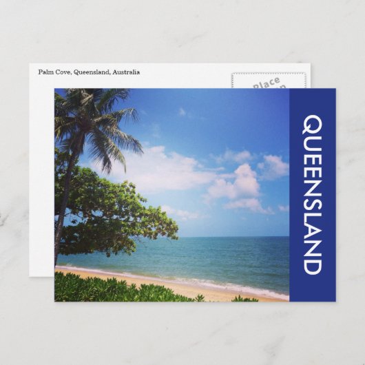 Palmenhain Postkarte (Vorne/Hinten)