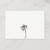 Palmenhain Sketch Hochzeit wünschend gut Begleitkarte (Rückseite)